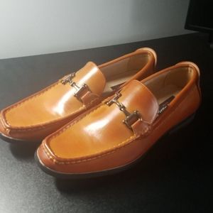 Bruno Marc tan loafers